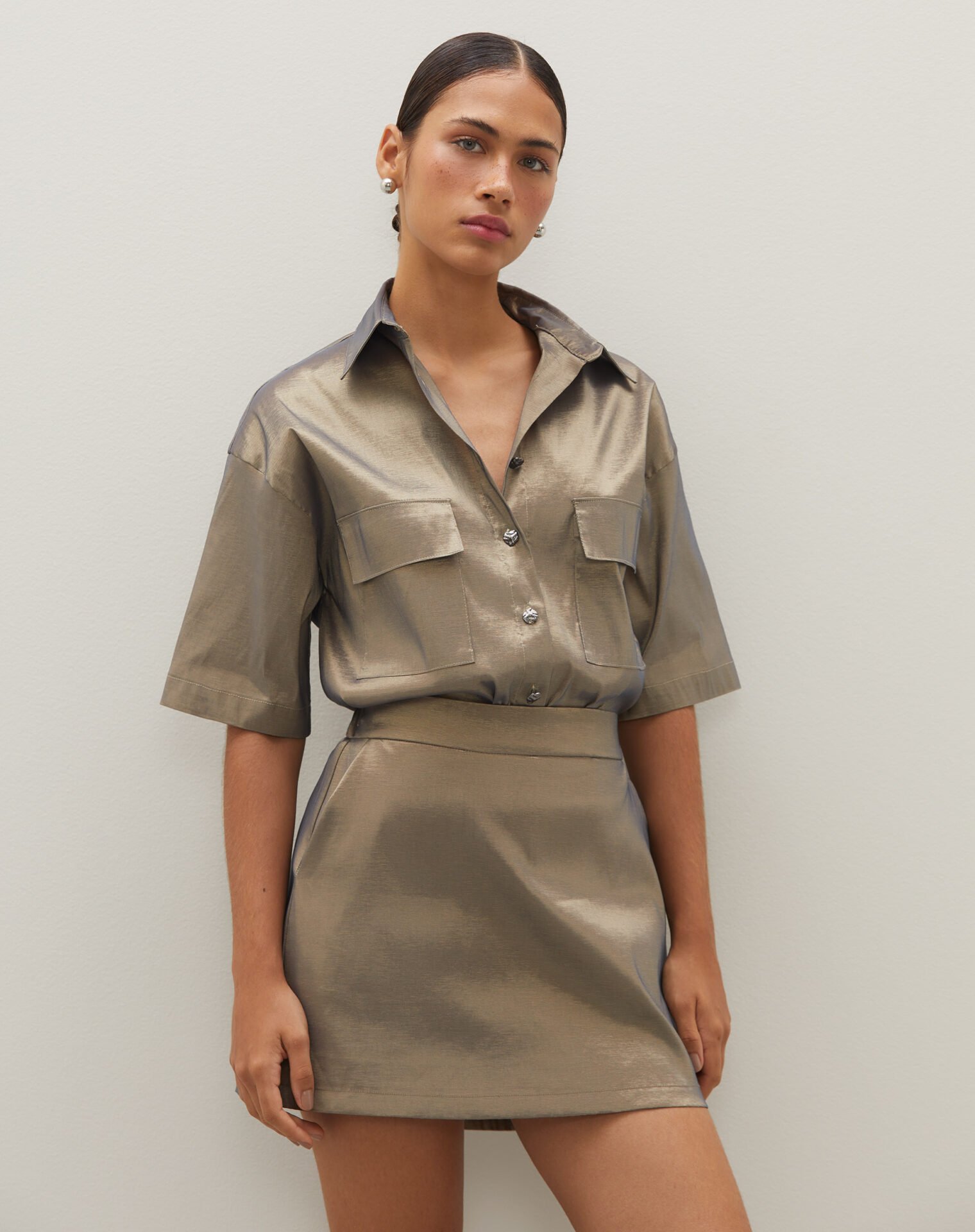 Camisa Manga Curta Oversized Fendi - Imagem 4