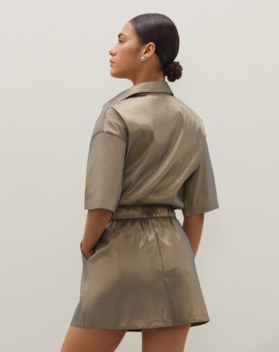 Alternative view of Short Saia Camila Tafetá Fendi