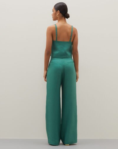 Alternative view of Calça Pantalona Renata Verde Bandeira