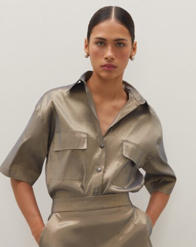 Camisa Manga Curta Oversized Fendi