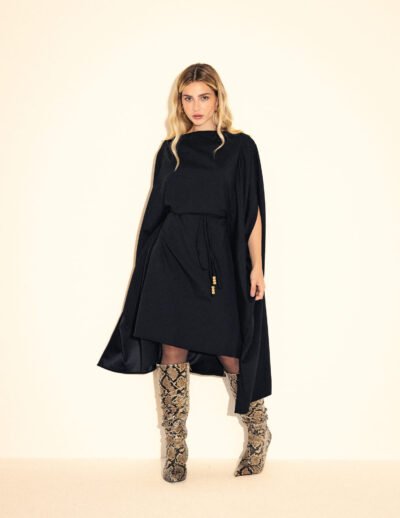 Vestido Midi Mila Preto