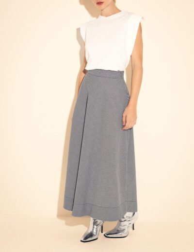 Alternative view of Saia Midi Evasê Vichy