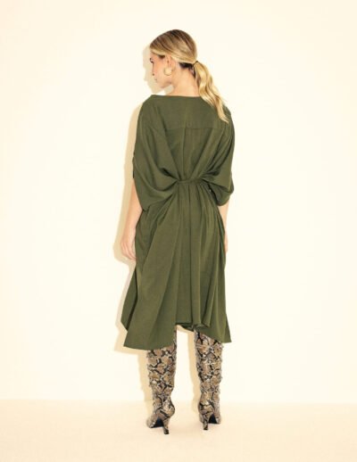 Alternative view of Vestido Midi Mila Verde Musgo