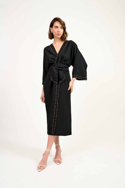 Vestido Kimono Lisboa Preto
