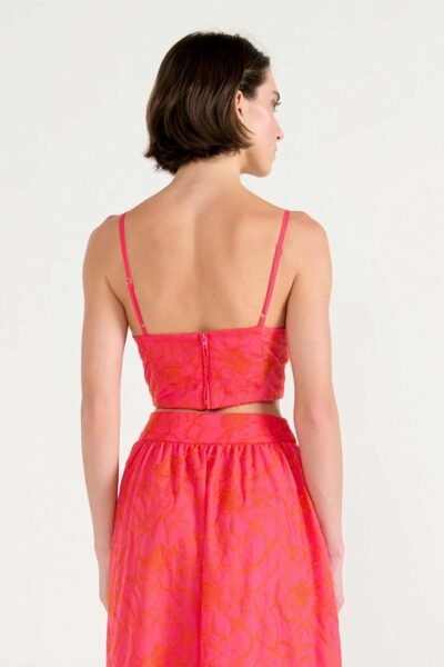 Alternative view of Top Faixa Laise Pink