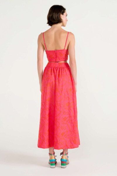 Alternative view of Saia Classic Midi Laise Pink