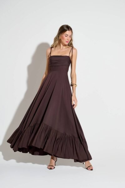 Alternative view of Vestido Longo Dama Marrom