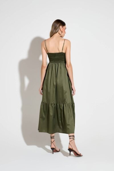 Alternative view of Vestido Midi Elisa Verde Escuro