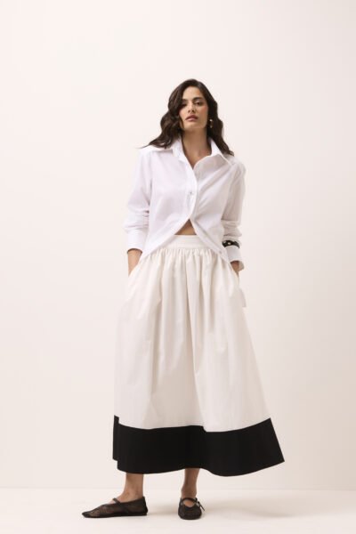 Alternative view of Camisa Pétala Branco