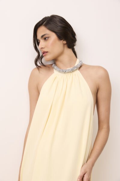 Alternative view of Vestido Longo Paula Amarelo Manteiga