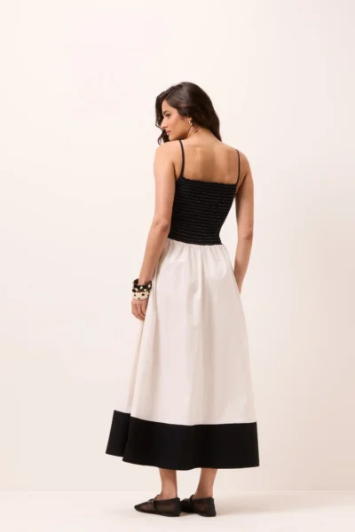 Alternative view of Vestido Midi Lastex Gabriela PB