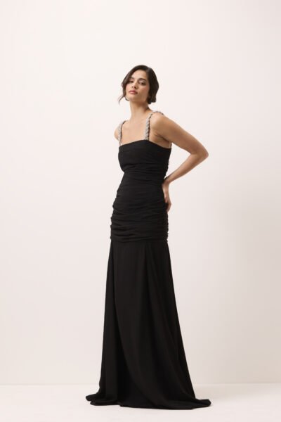 Vestido Longo Carmem Preto