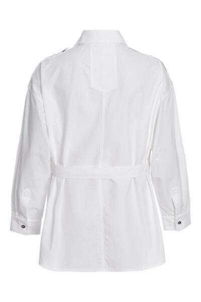 Alternative view of Camisa Maxi Bolso Branca